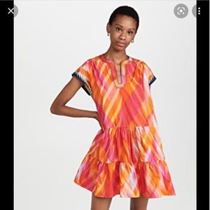Orange and pink Saloni dress